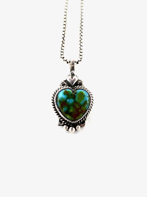 Polychrome-Turquoise-Morningstar-Heart-Necklace-Small