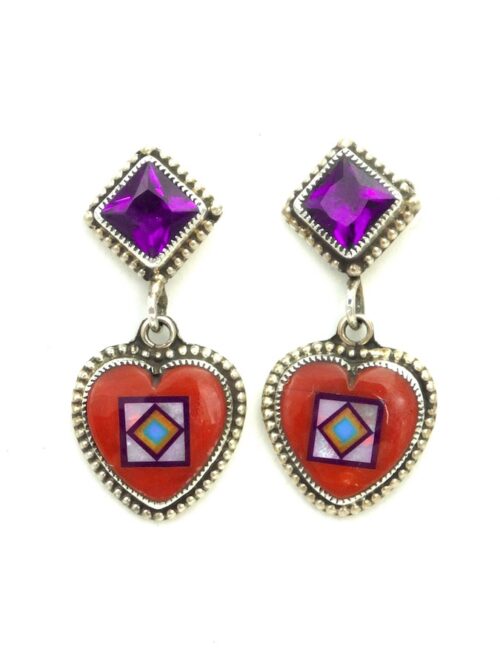 RED-CORAL-CORONET-SABRE-WING-HEART-EARRINGS