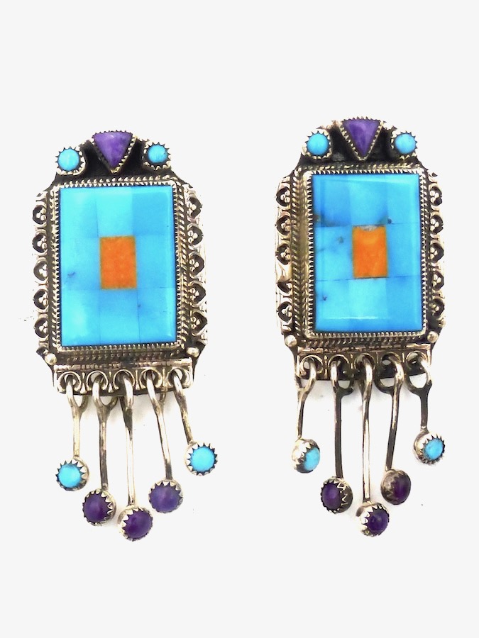 blue-turquoise-sugilite-mosaic-dangle-earrings