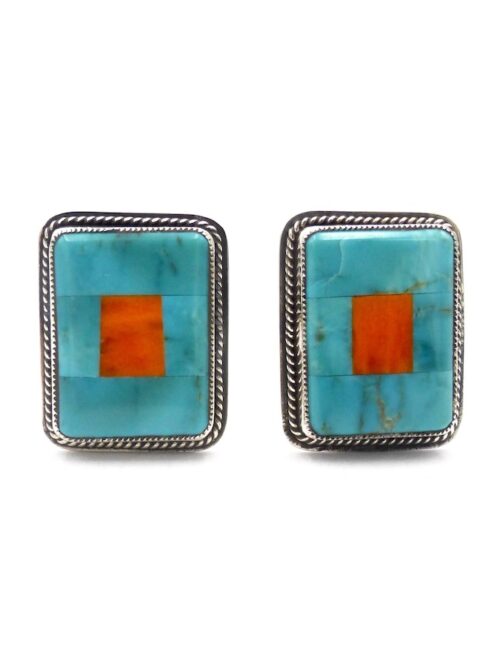 Kingman-Turquoise-Spiney-Oyster-Mosaic-Cufflink
