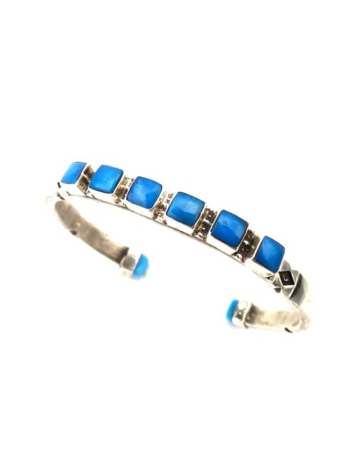 Blue-Turquoise-Square-Row-Bracelet