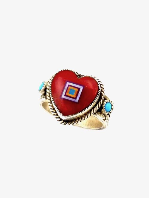 Red-Coral-Heart-Sabre-Wing-Heart-Ring-Turquoise