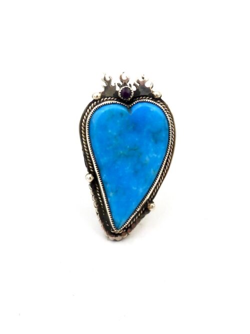 Blue-Kingman-Turquoise-Morningstar-Flame-Heart-Ring