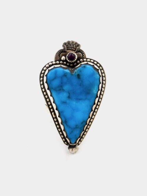 Blue-Kingman-Turquoise-Morningstar-Crowned-Heart-Ring